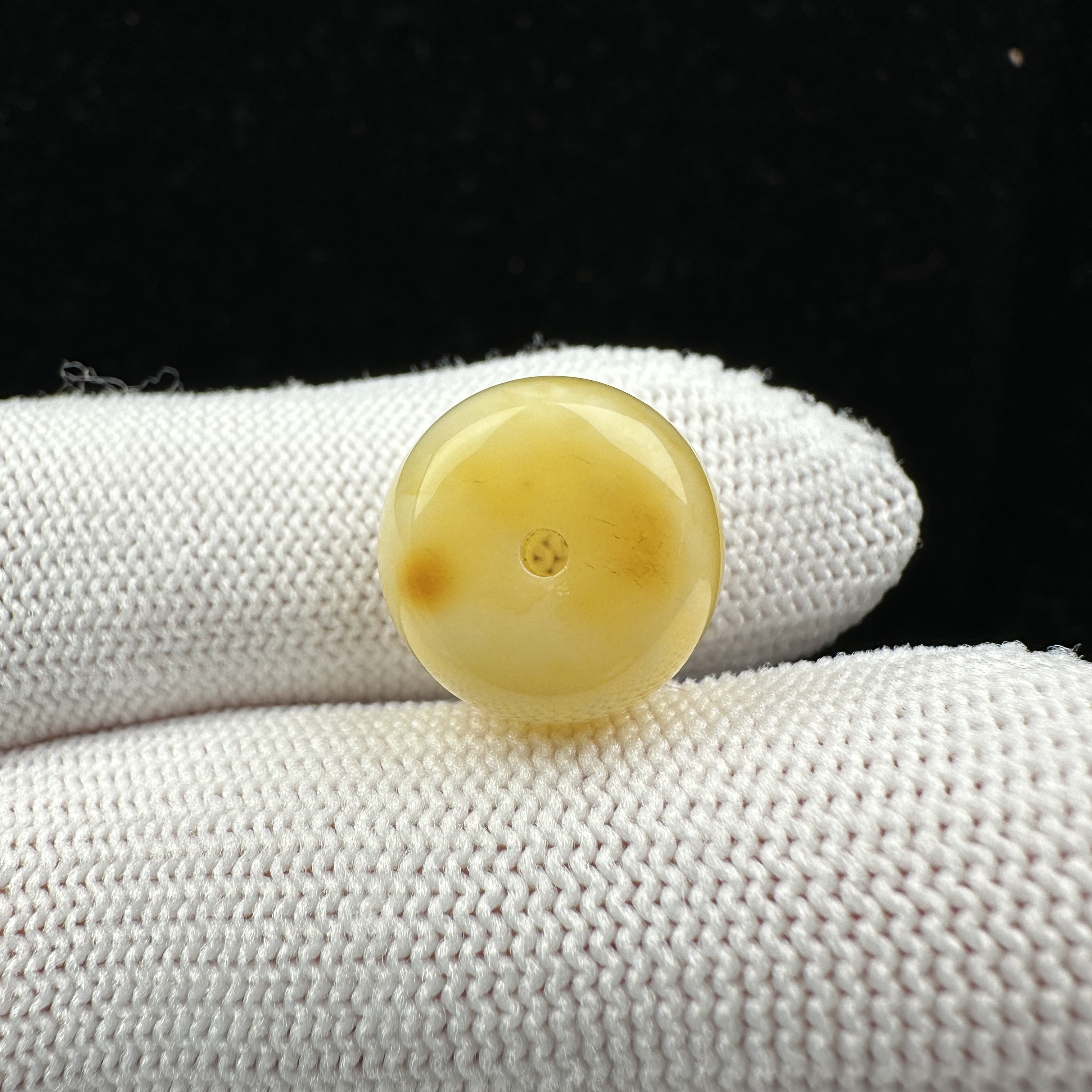 Y5417天然原矿蜜蜡墩子 14*10mm保真 支持复检假一罚四