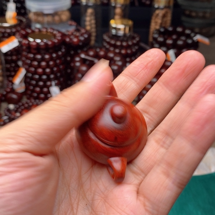 檀香紫檀（小叶紫檀）把件把把壶