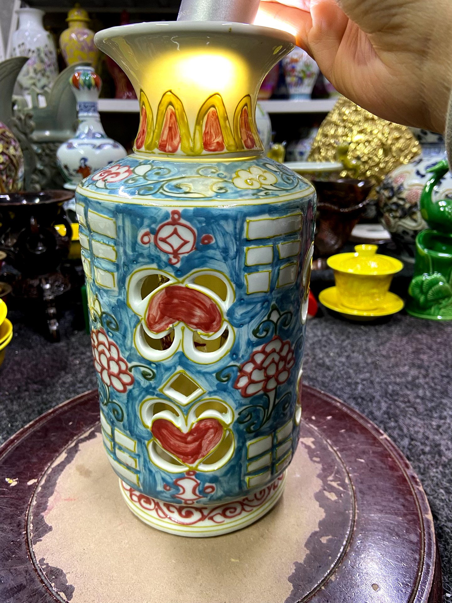 转心瓶手绘内外满功