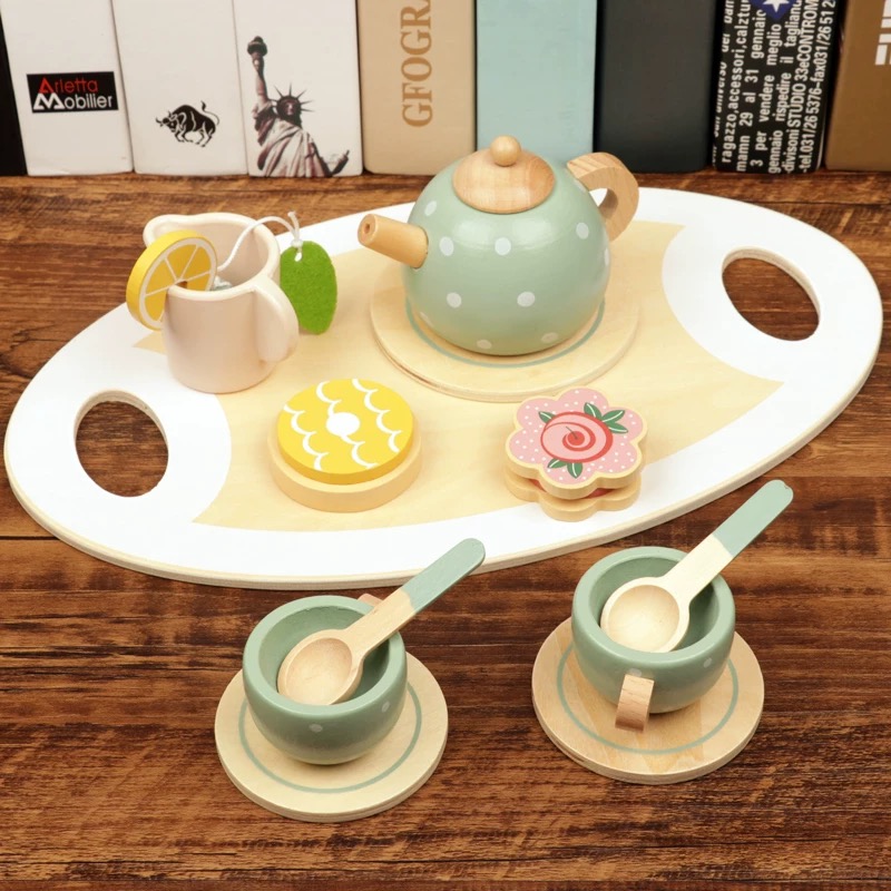 WJ-下午茶仿真过家家木质玩具