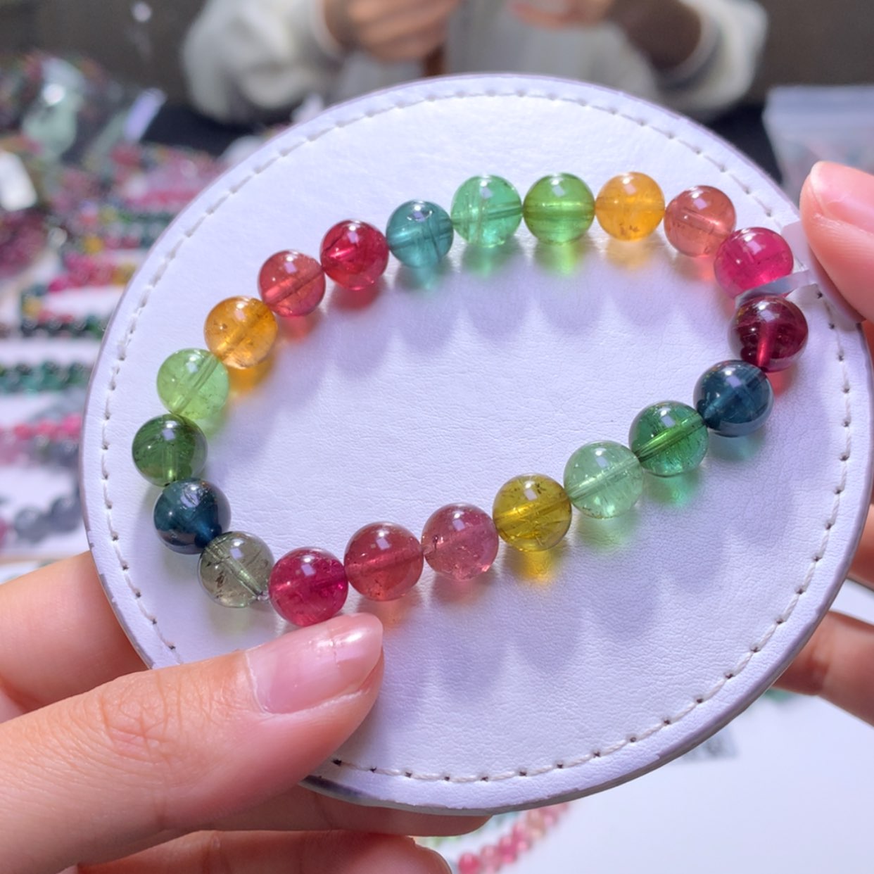 【闪购商品】未镶嵌手串碧玺9.1mm左右