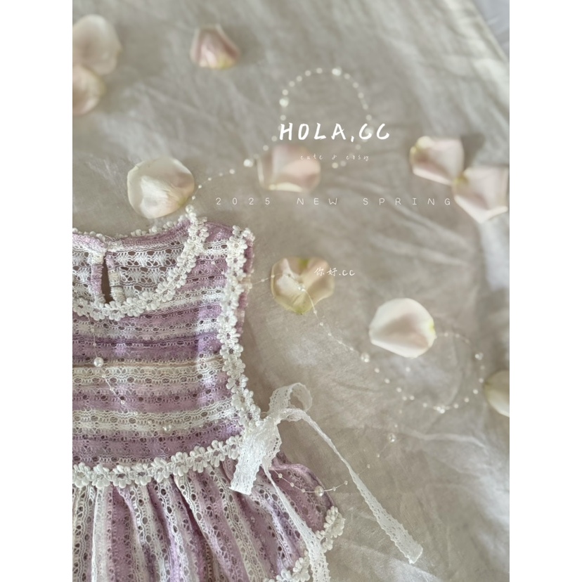 AA63~HOLA.CC·25春~彩色网格花边背心8845