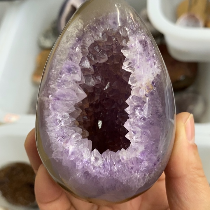 紫晶未镶嵌珠宝半成品