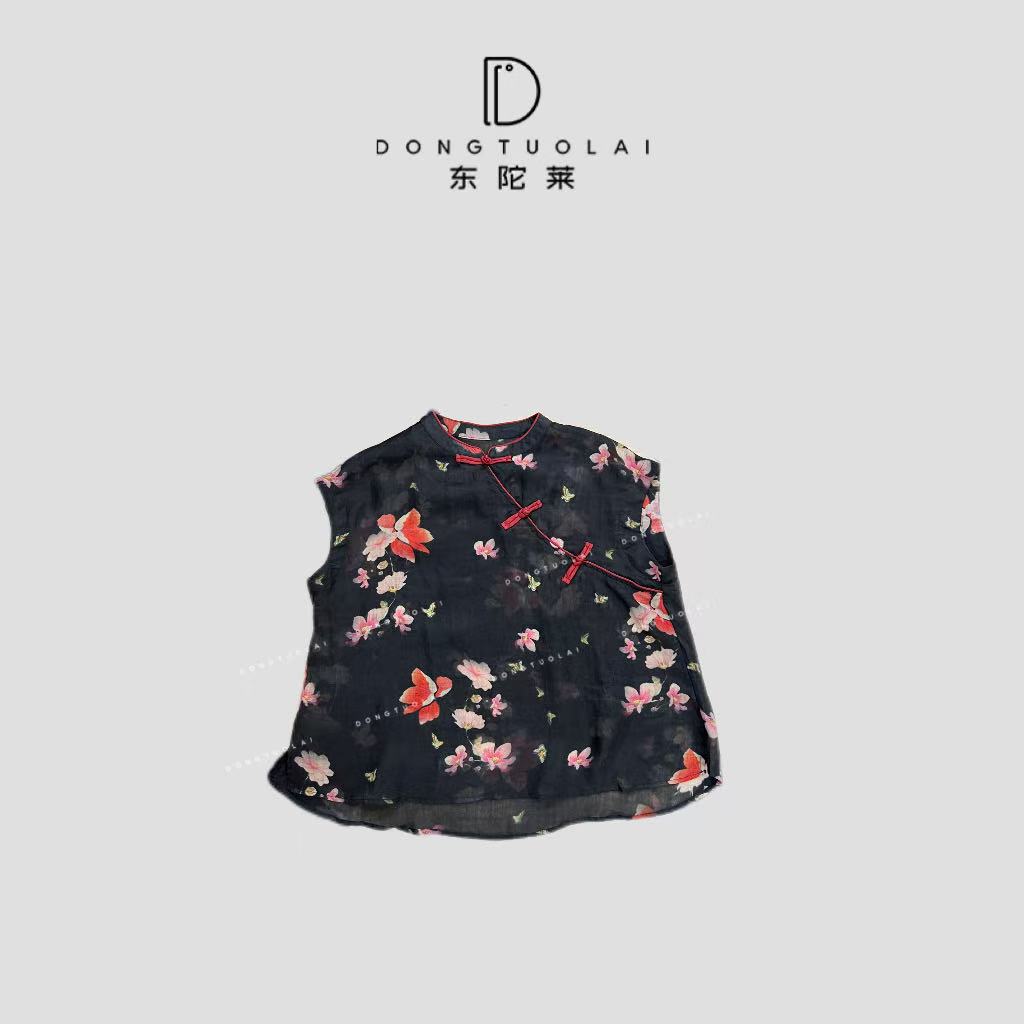 《俏江南》马甲气质常规款休闲百搭休闲宽松马甲时尚复古韩版夏季