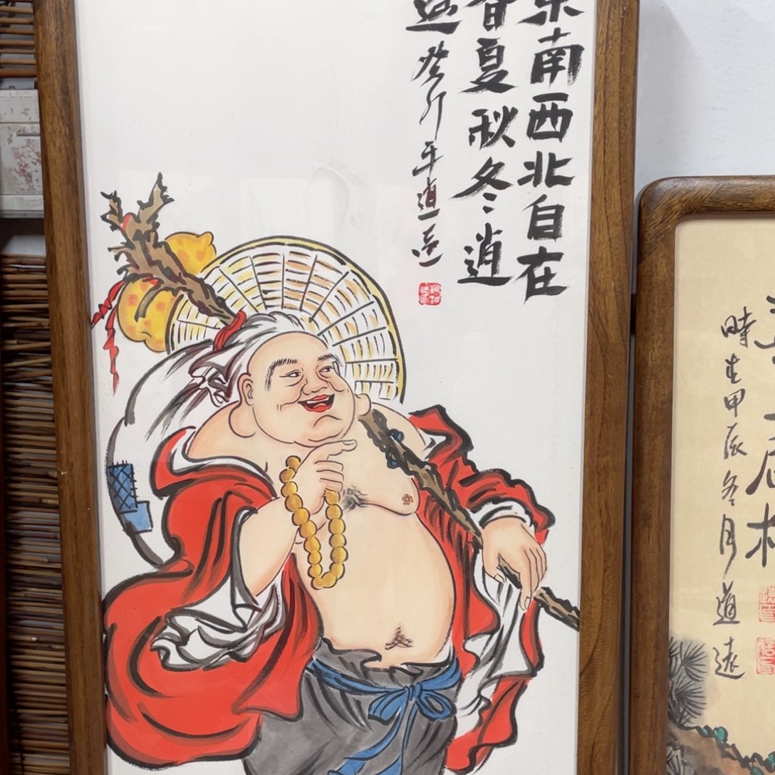 国画荒****6字画作品原文月