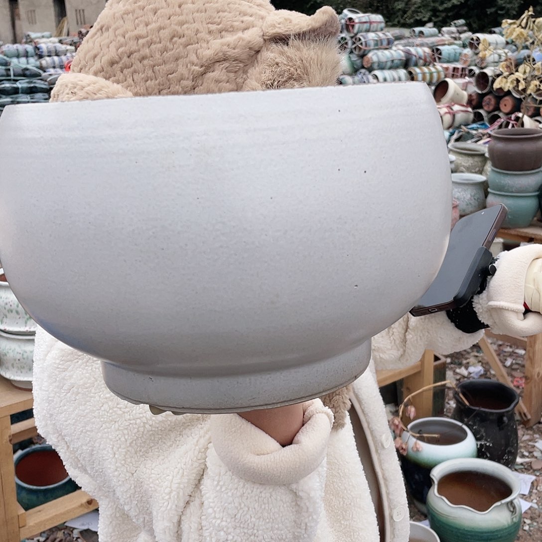 红陶王嫂花盆0125-116