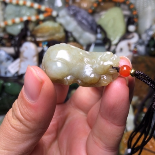 和田玉未镶嵌挂件