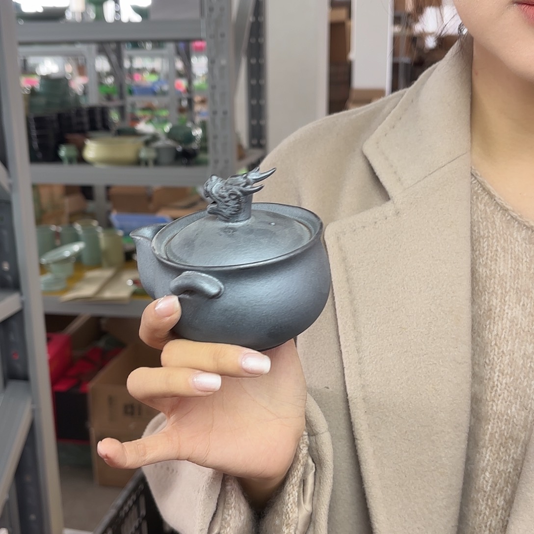 龙泉云间青瓷小米茶器