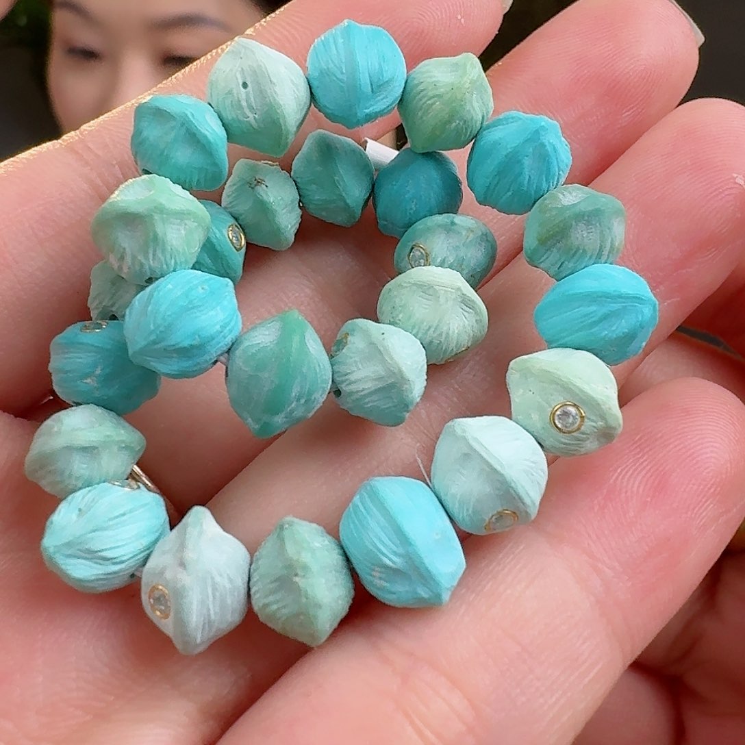 绿松石珠宝奇石未镶嵌