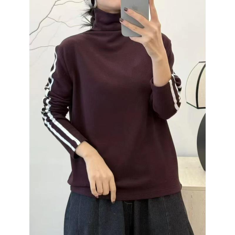 008德绒高领打底衫T恤 6色均码90-150斤