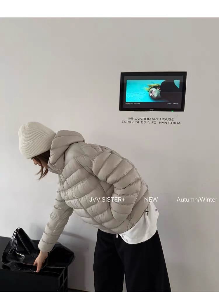 2025新款欧货时尚休闲百搭云朵泡芙感棉服连帽棉服外套冬2683#