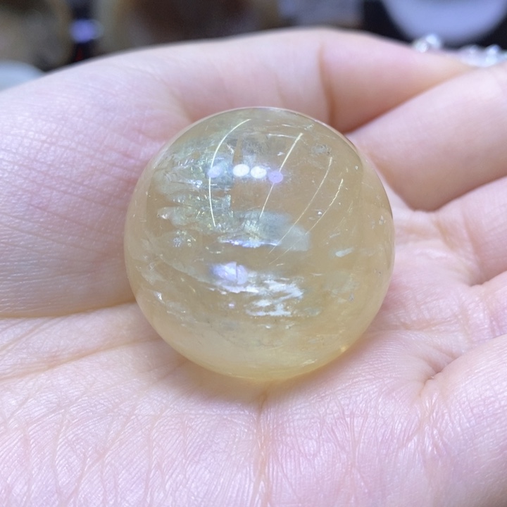 未镶嵌珠宝半成品紫晶冰州黄球