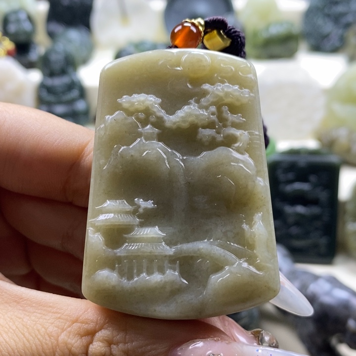 和田玉颈饰未镶嵌