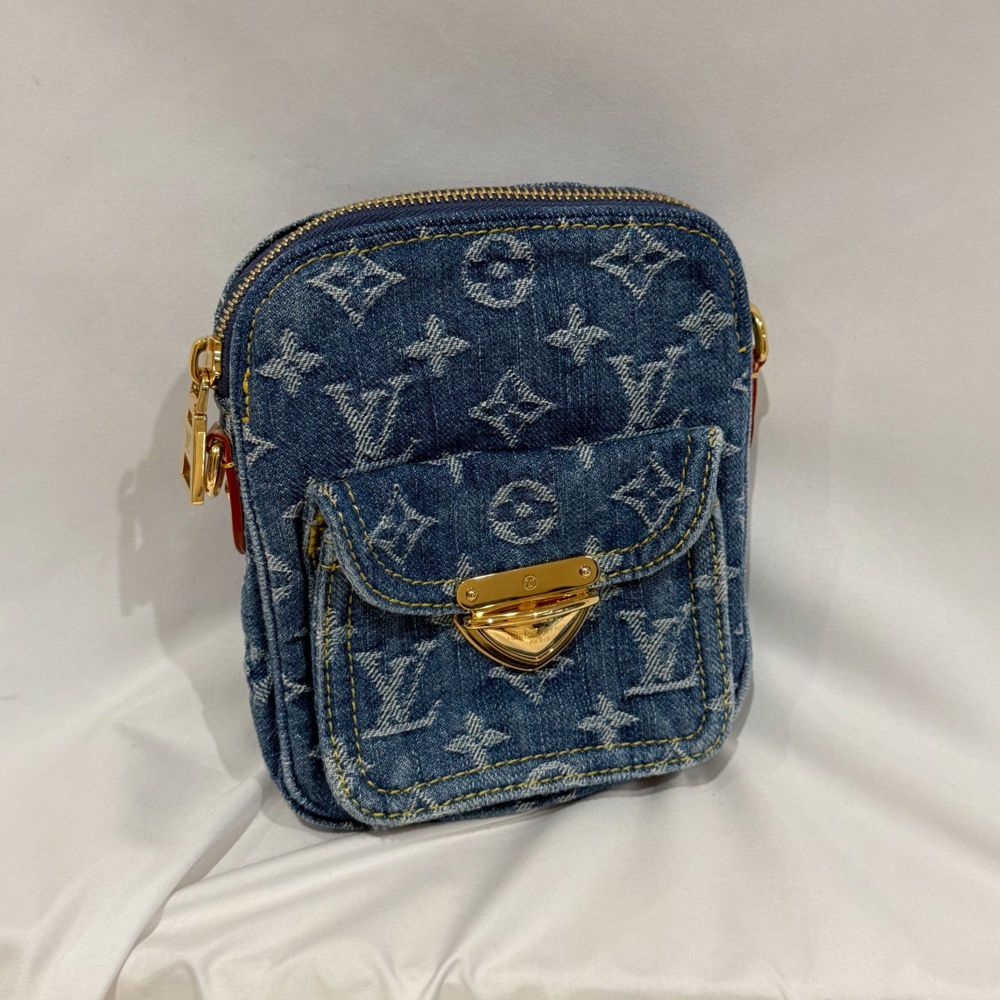 99新 LouisVuitton/路易威登 lv 路易威登 牛仔单肩包
