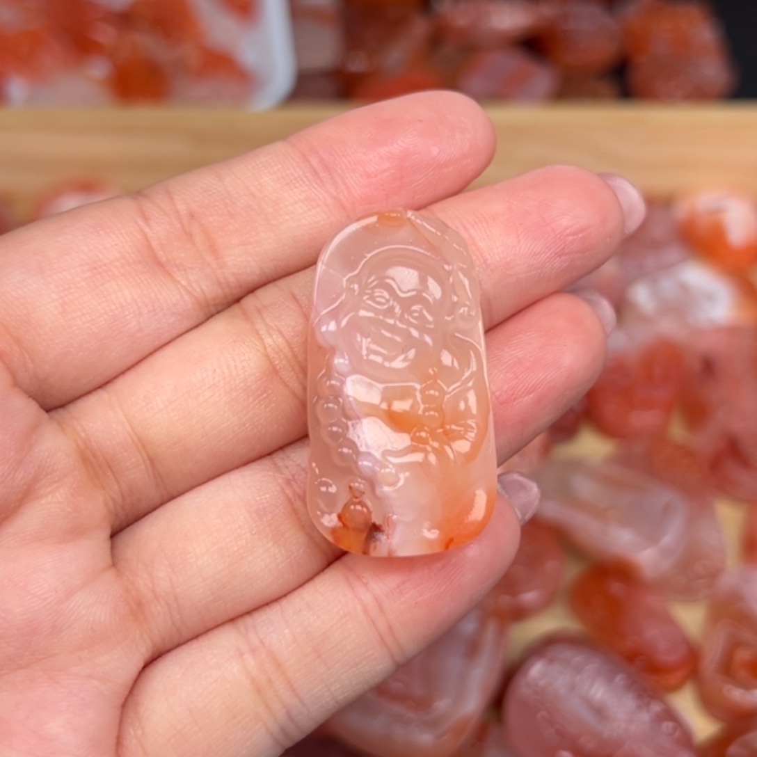 南红玛瑙未镶嵌吊坠(不含链)