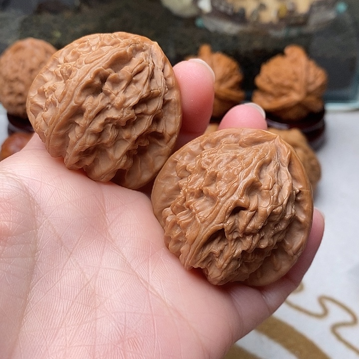 吊坠文玩核桃三角白