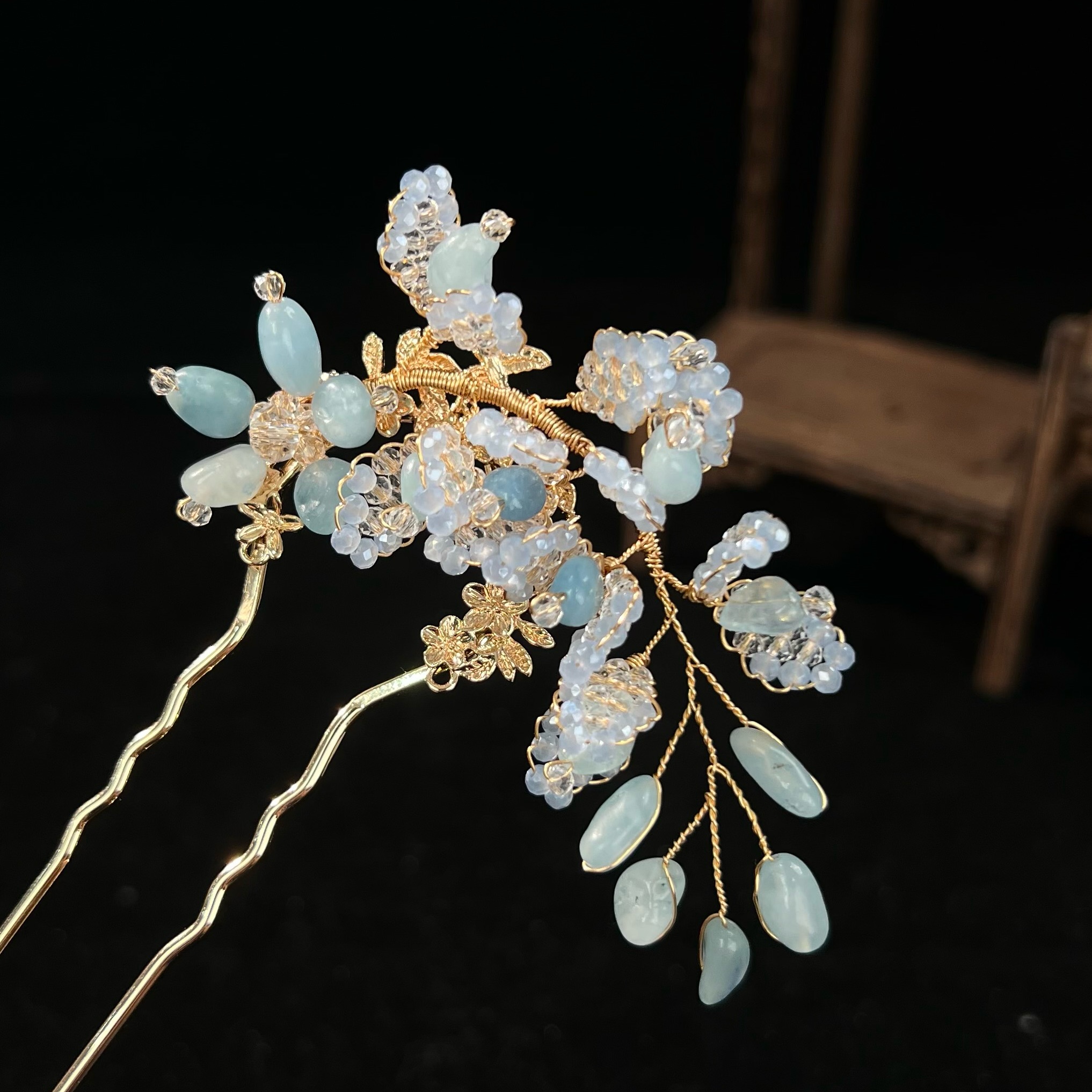 古悦倾城【清慈U钗】古风汉服发饰