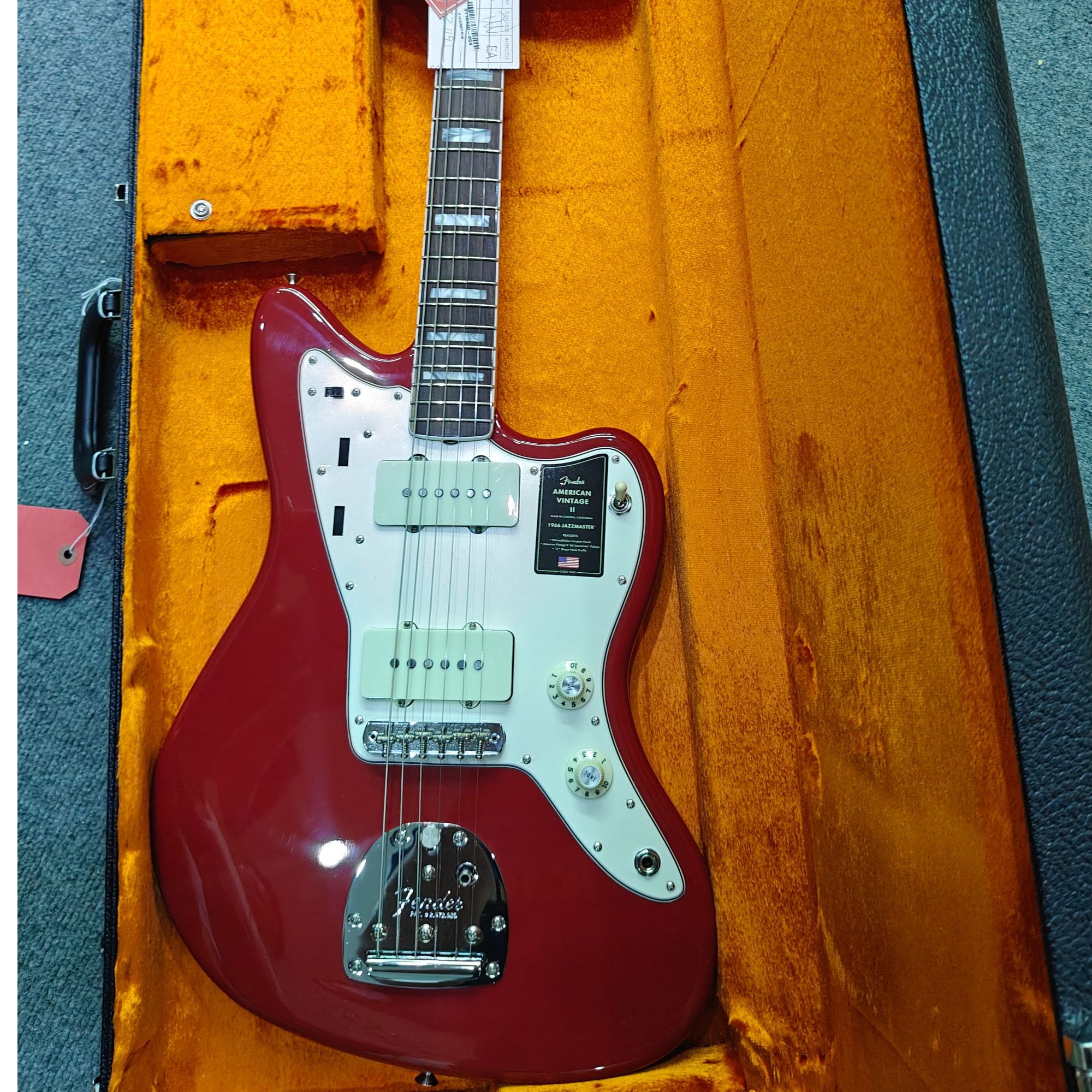 特价FENDER芬达芬德0110340854电吉他美复II 1966玫瑰木达科塔红