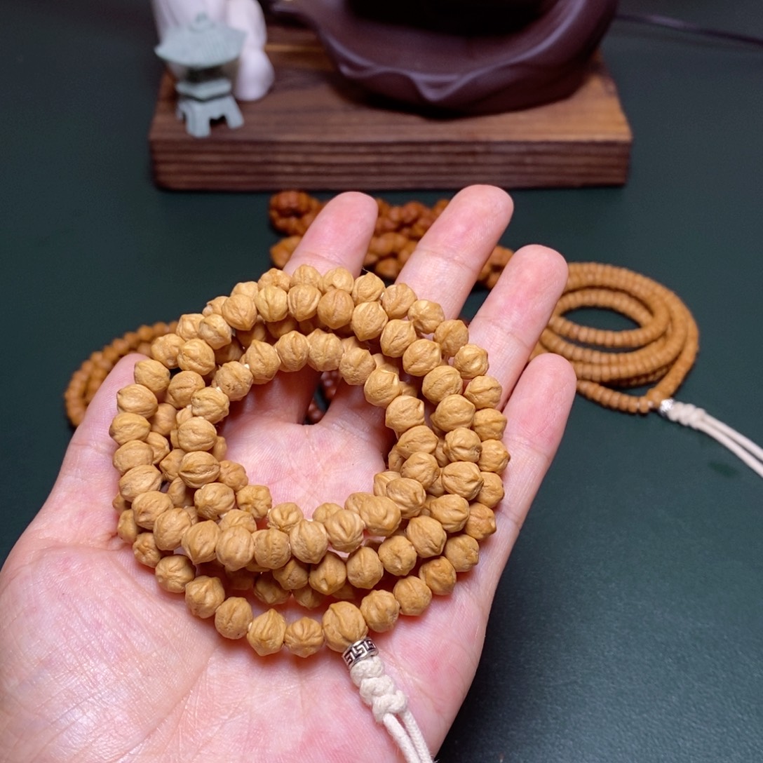 柏香籽/百香籽吊坠白芽横打长串