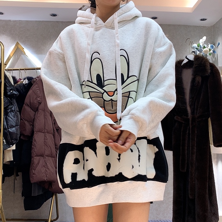 时尚潮流休闲加绒加厚卫衣