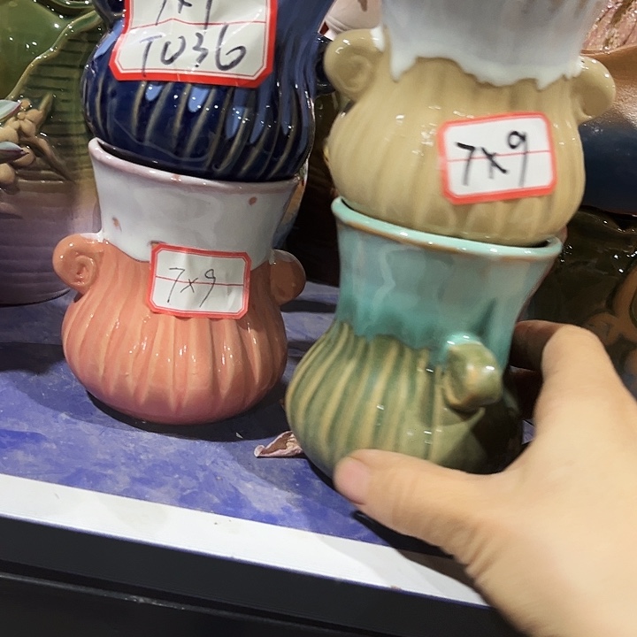 瓷片花盆多肉植物花盆