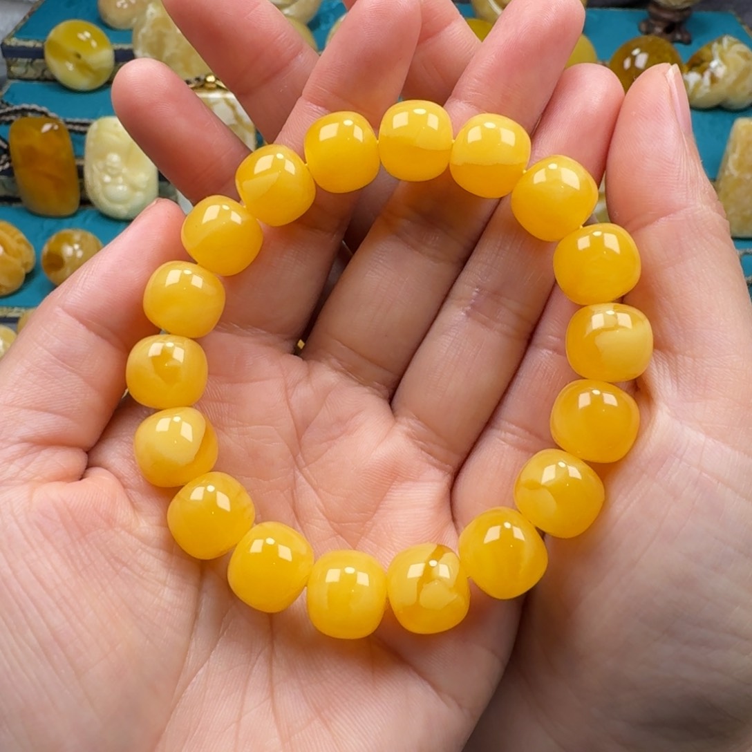 琥珀手链未镶嵌蜜蜡