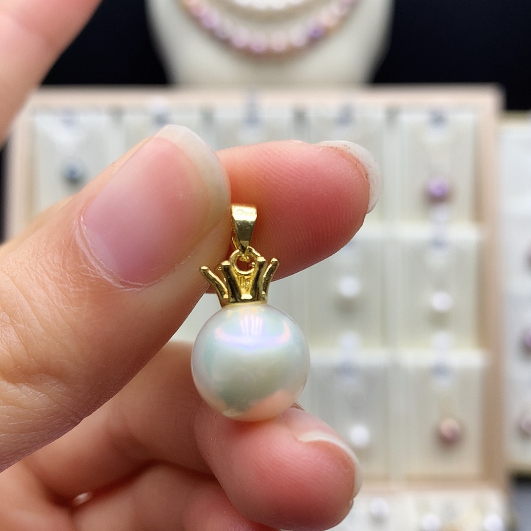 颈饰合金淡水珍珠