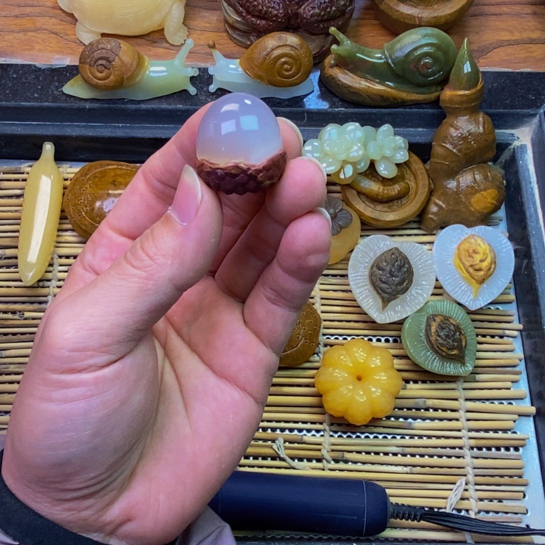 【闪购商品】砖雕元*」天然一体雕刻