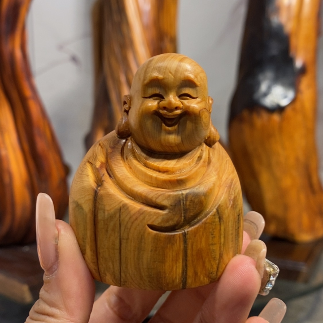 【闪购商品】柏木（崖柏）根雕木雕工艺品摆件创意，满十送一手把件