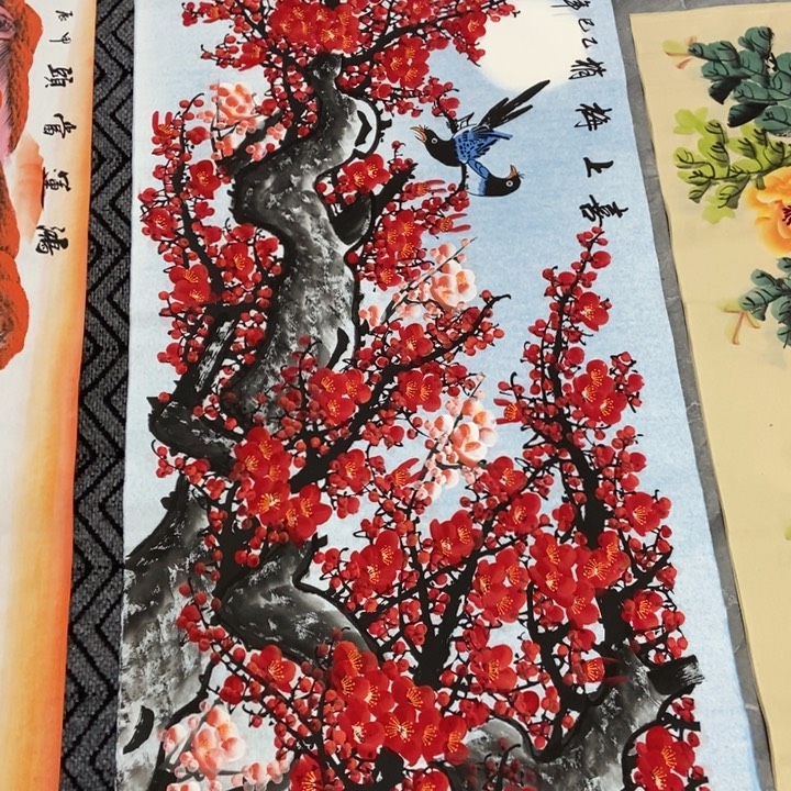 枕书斋画廊的直播间