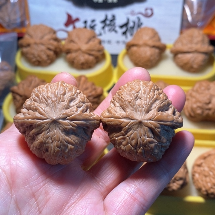 文玩核桃把件铁锤全品白茬 36.5 36