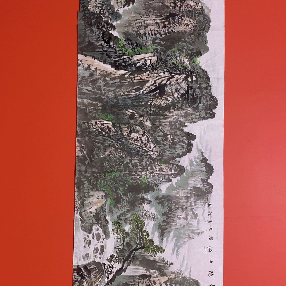 国画山水花鸟国画作品