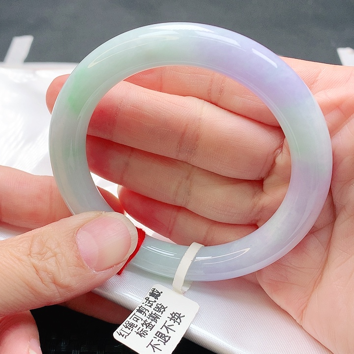 翡翠手镯未镶嵌圆条55