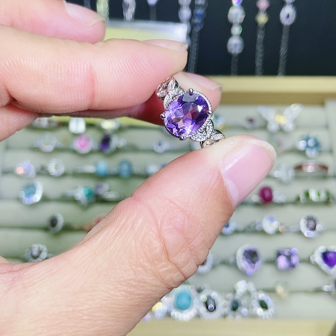 【闪购商品】未镶嵌戒指紫晶