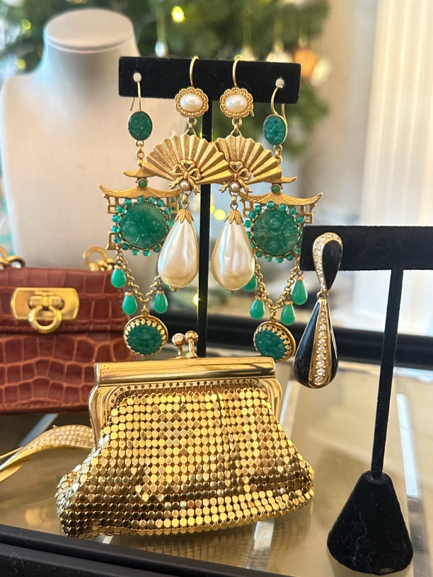 铜合金耳饰 Vintage 孤品耳夹 项链