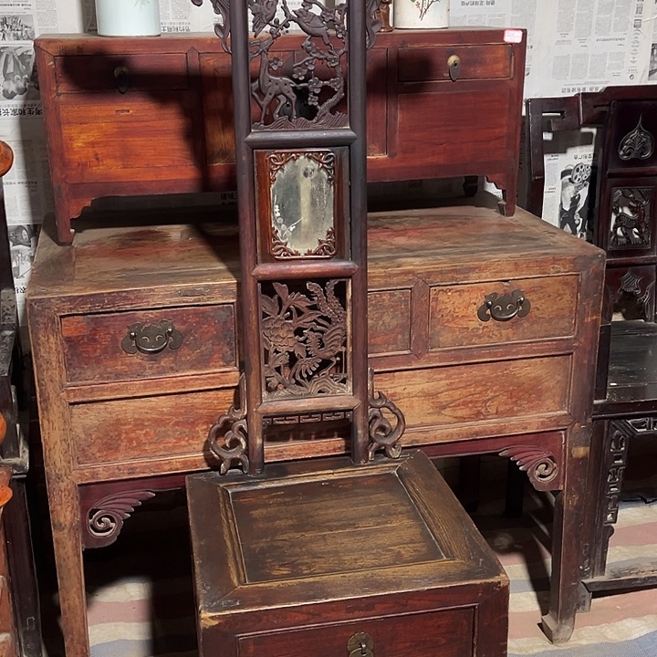 加厚款榆木脸盆架包邮