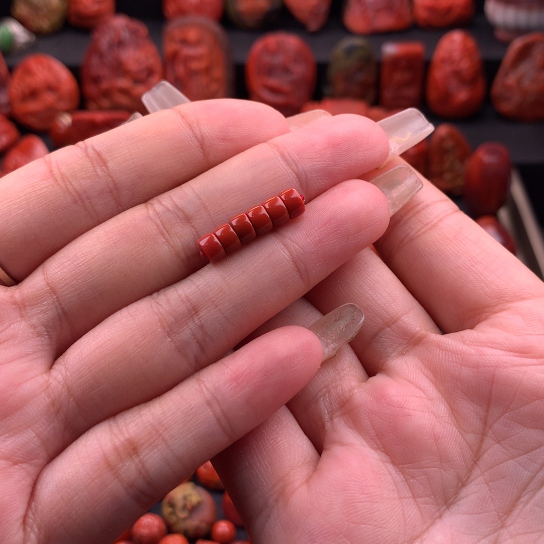 南红玛瑙南红川料精工直切隔片5.2mm未镶嵌