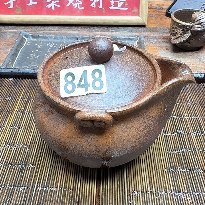 纯手工制作粗陶茶具