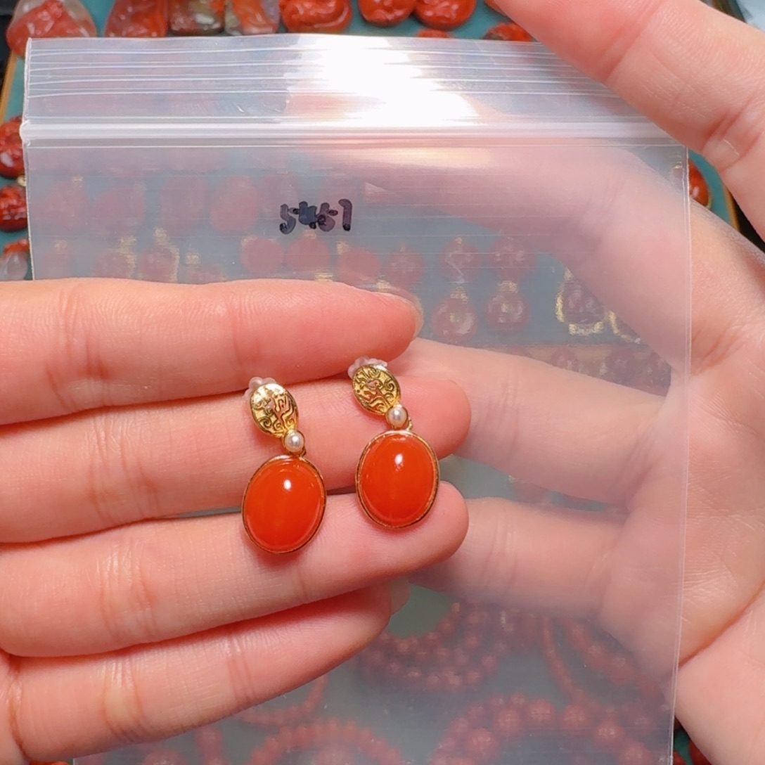 南红玛瑙南红银S925镶嵌