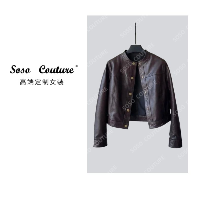 【原版正品】KG海宁真皮皮衣女短款绵羊皮新款显瘦机车皮夹克小外套
