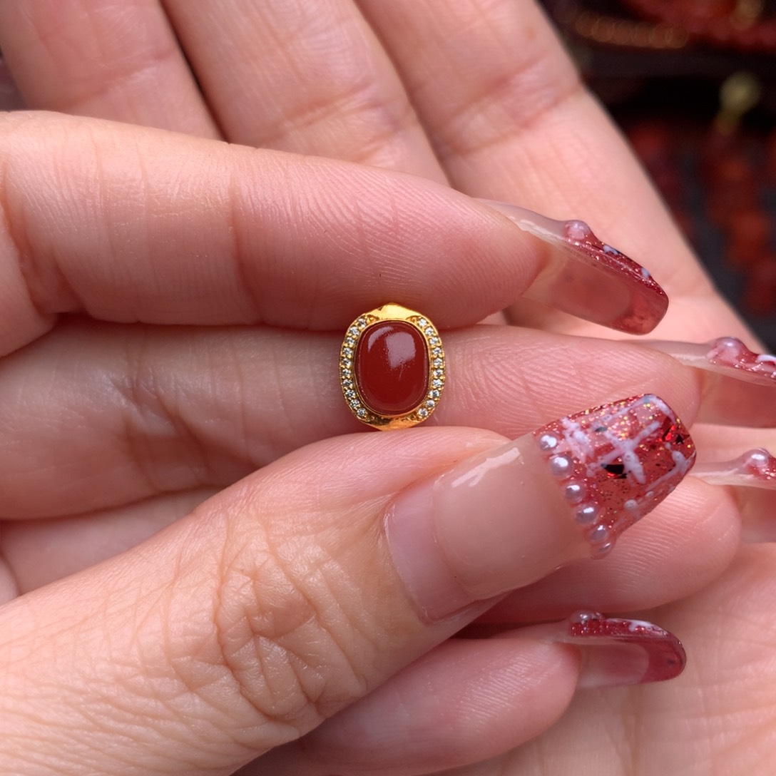 南红玛瑙精工配饰未镶嵌小****⁸