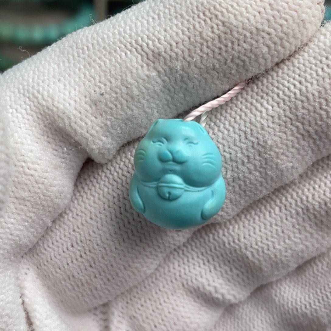 绿松石未镶嵌猫猫53