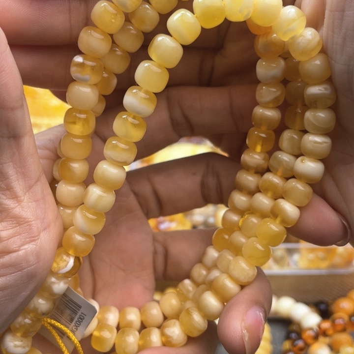 蜜蜡手串未镶嵌蜜蜡佛珠