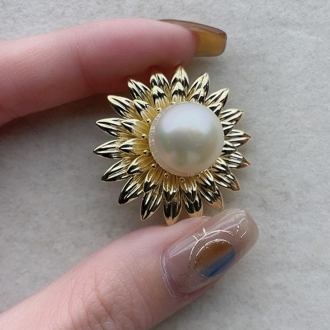 海水珍珠未镶嵌胸针8