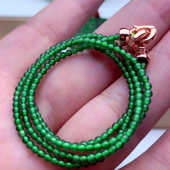 翡翠未镶嵌毛衣链