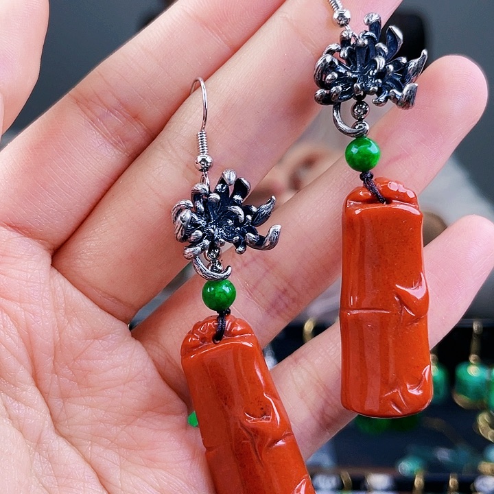 翡翠耳饰未镶嵌饰品