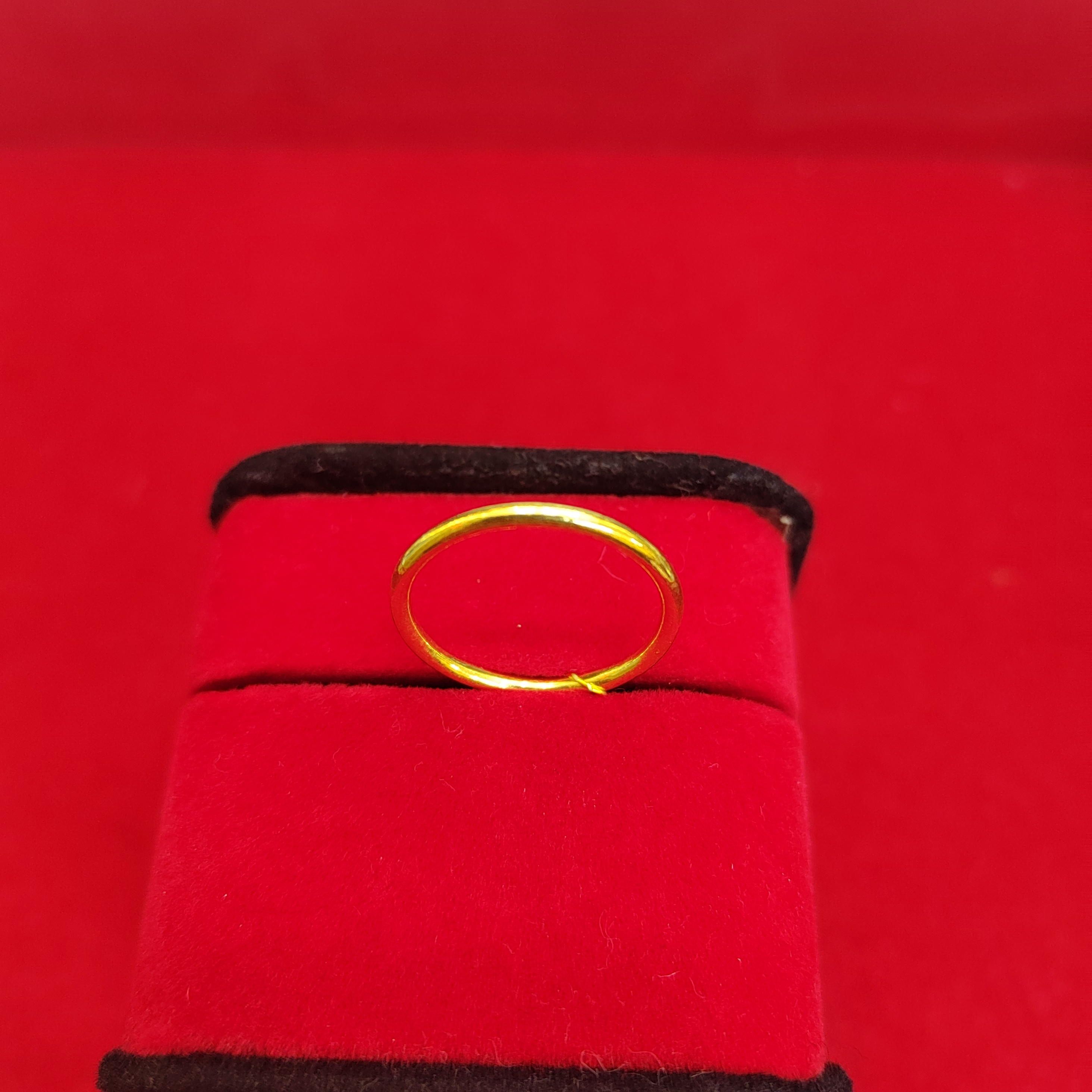  足金素圈光面戒指 假一赔十 畅销抖音 国检证书有费用  理性下单