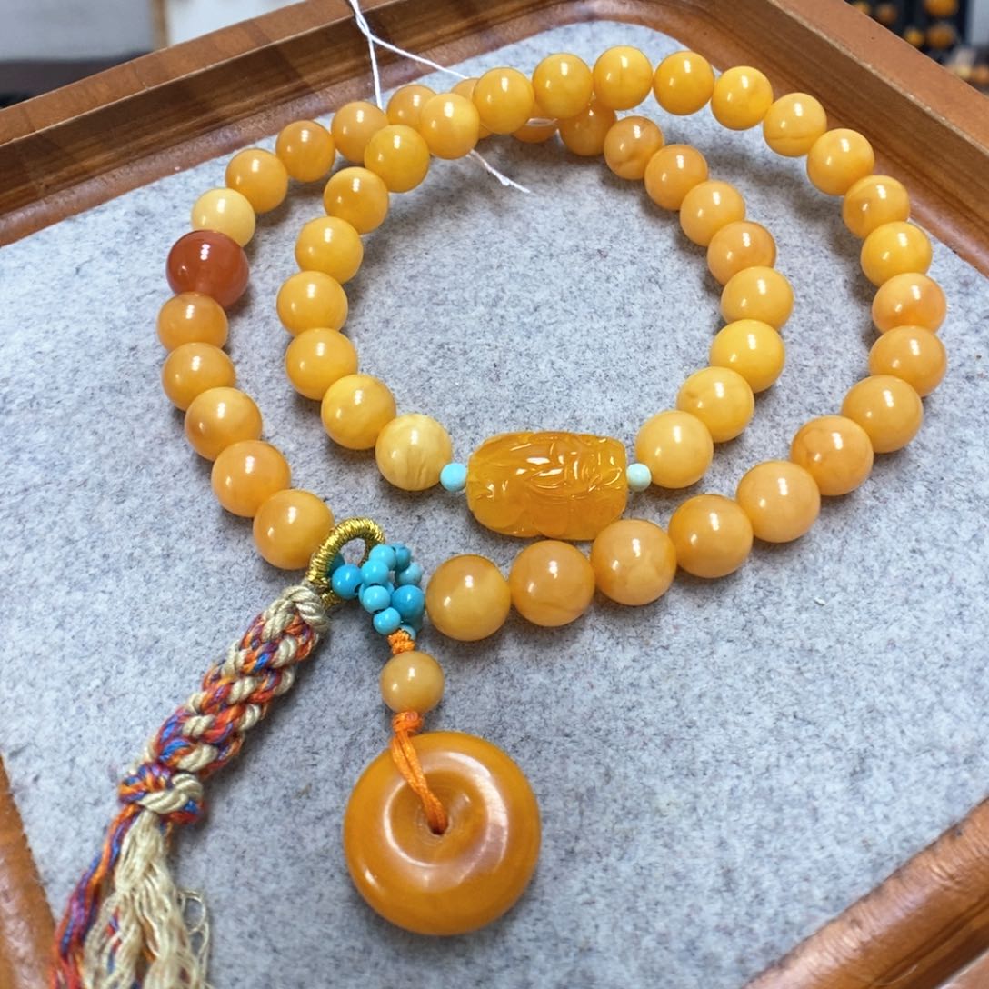 蜜蜡手串未镶嵌蜜蜡