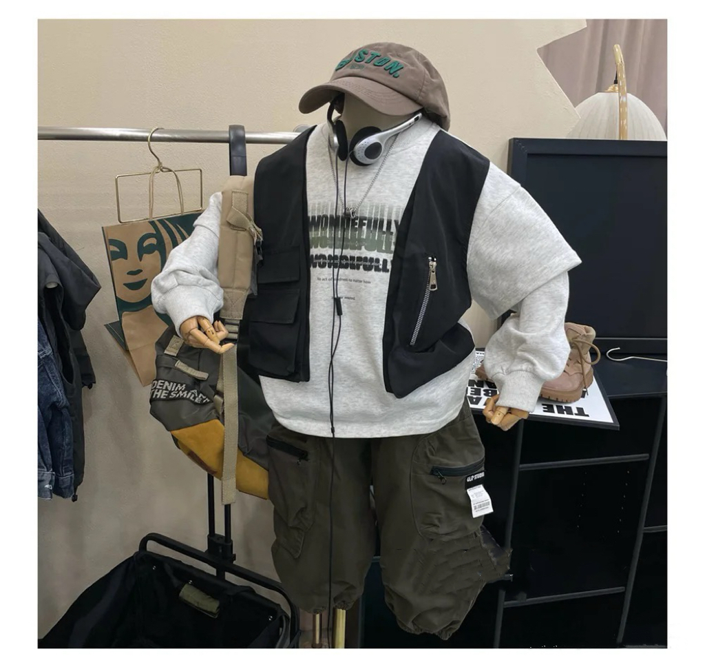 【现货】韩版儿童WON假两件秋款卫衣