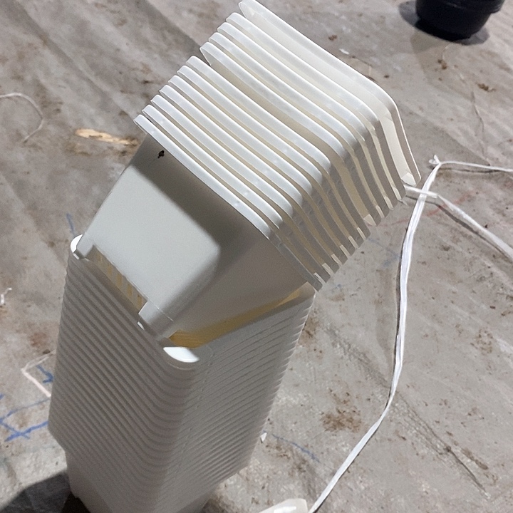 红陶艳100白方盆9公分高20个